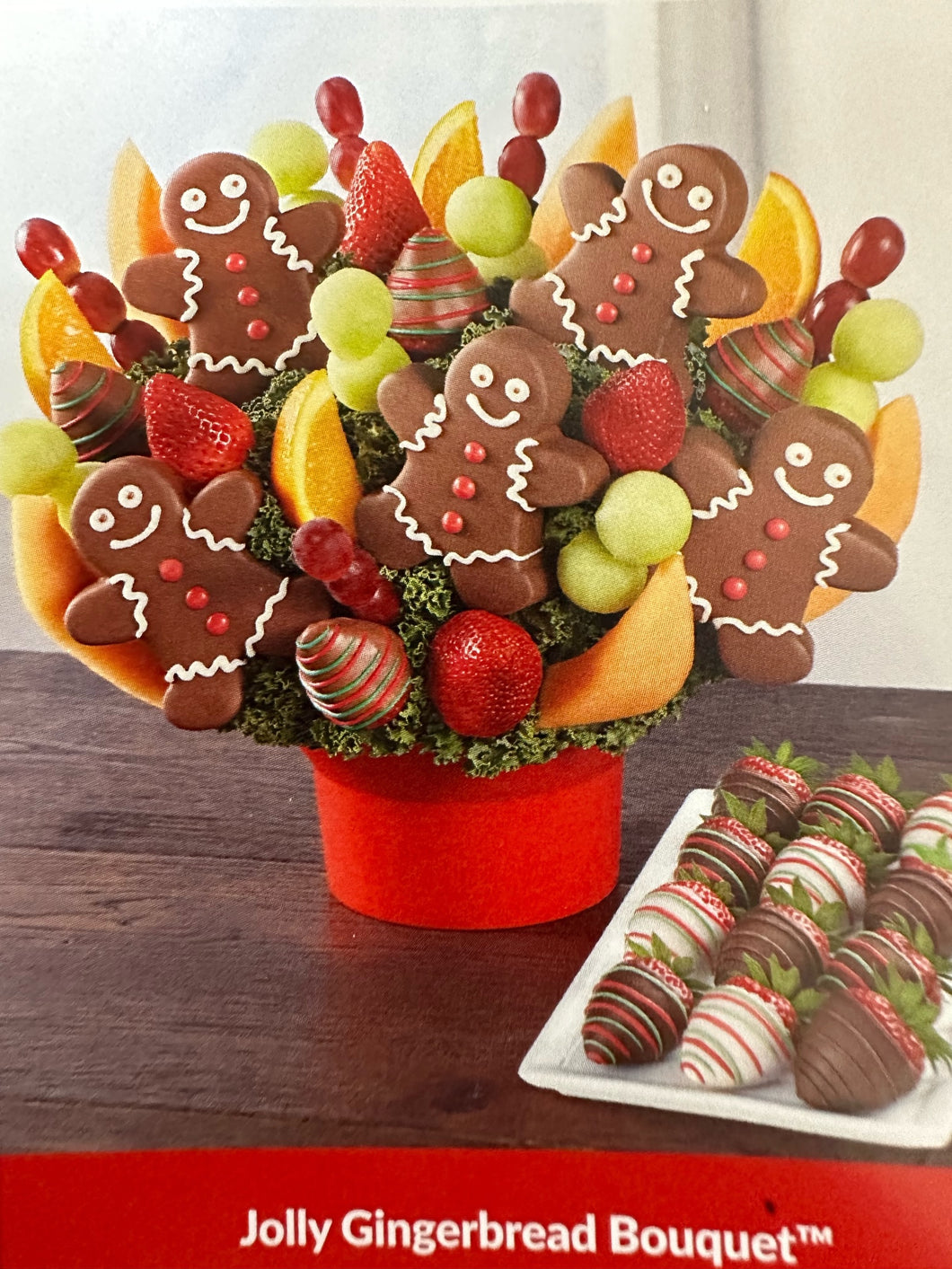 GINGERBREAD BOUQUET AND BERRY COMBO